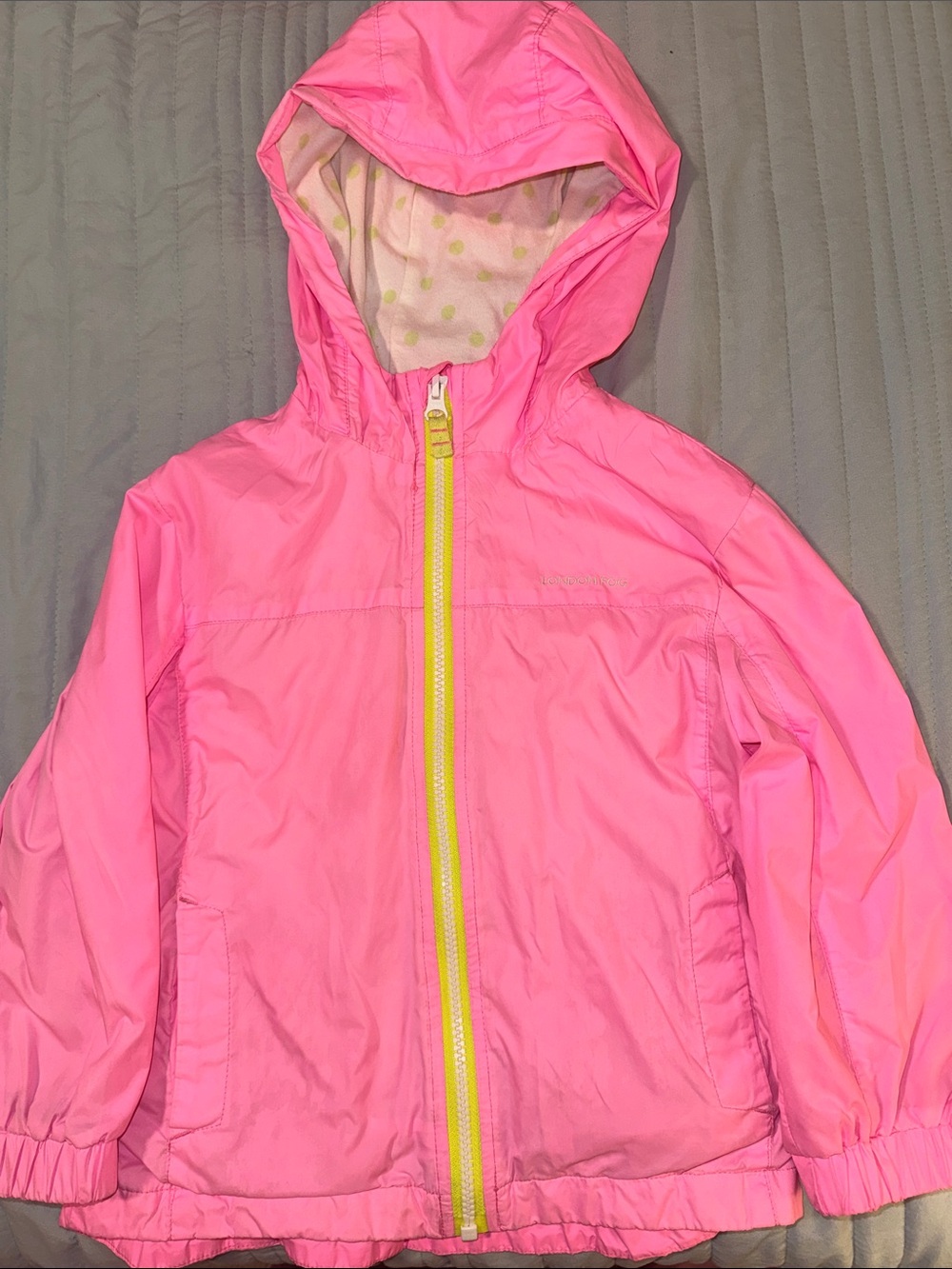 Hot Pink London Fog Windbreaker Jacket